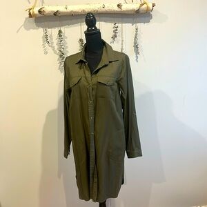 Lucky Brand size Medium button down shirt dress